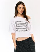 House Tricou scurt cu imprimeu