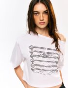 House Tricou scurt cu imprimeu