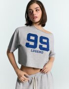 House Tricou scurt cu imprimeu