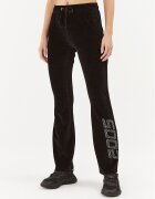 2005 Pantaloni trening Velour Negru Straight Fit