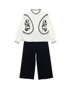 Abel & Lula Set pulover și pantaloni din material textil 5729 Regular Fit