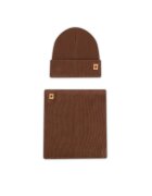 Action Boy Set căciulă și fular tip guler 8KF-002-AW24 Maro