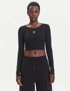 adidas Bluză Essentials Ribbed IW5725 Slim Fit