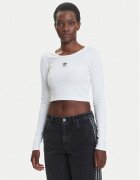 adidas Bluză Essentials Ribbed JC9011 Slim Fit