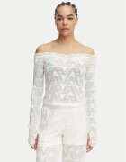 adidas Bluză Lace Bardot KE3458 Slim Fit
