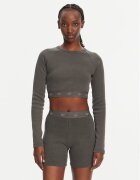 adidas Bluză Ribbed JD0014 Slim Fit