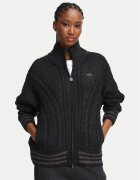 adidas Cardigan Cable Knit Firebrid Track Top KT2289 Regular Fit