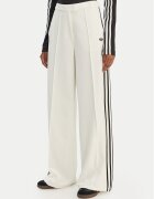 adidas Pantaloni din material Sport Tailored KC9089 Alb Wide Leg