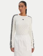 adidas Pulover Solid Spike KS6461 Écru Slim Fit