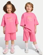 adidas Set tricou și pantaloni scurți Big Logo Execution KA0222 Loose Fit