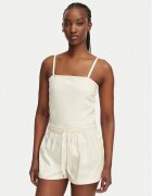 adidas Top Pearl Tube KE3403 Écru Slim Fit