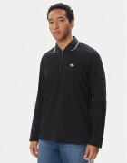 adidas Tricou polo 3 Stripes Engineered Rib Long Sleeve Polo KE4133 Regular Fit