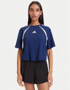 adidas Tricou tehnic Hyperglam 3-Stripes Color Block KQ5753 Loose Fit