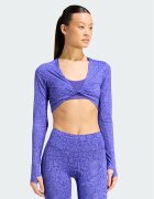 adidas Tricou tehnic Primelift Workout Snake Twist Reversible Long Sleeve T-Shirt KT4022 Slim Fit