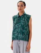 adidas Vestă elegantă Animal Print 3-Stripes JV6958 Loose Fit