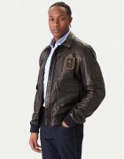 Aeronautica Militare Geacă de piele 252PN0846U100839 Regular Fit