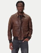 Aeronautica Militare Geacă de piele 252PN0963U100839 Regular Fit