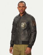 Aeronautica Militare Geacă de piele 261PN5055U100839 Regular Fit