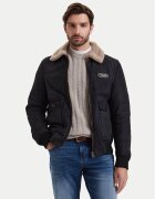 Aeronautica Militare Geacă de piele 262PN0167U100876 Regular Fit