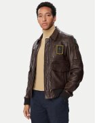 Aeronautica Militare Geacă de piele 262PN0846U100839 Regular Fit