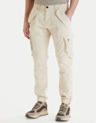 Alpha Industries Pantaloni din material Combat 126215 Écru Slim Fit