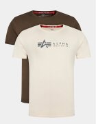 Alpha Industries Set de tricouri﻿ Alpha Label T 2 118534 Regular Fit