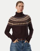 Barbour Bluză cu gât Darwen LKN1806BR99 Slim Fit