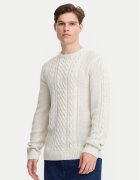 BLEND Pulover 20717439 Écru Regular Fit