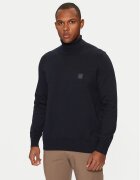 Boss Bluză cu gât Akiro S 50527573 Bleumarin Regular Fit