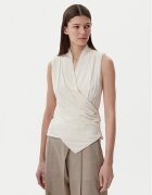Boss Bluză Euana 50537768 Écru Regular Fit