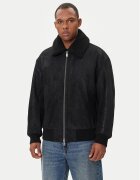 Boss Geacă de piele Jonier 50547567 Relaxed Fit