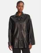 Boss Geacă de piele Salaha 50544445 Relaxed Fit