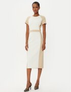 Boss Rochie cocktail Darsa 50532526 Écru Regular Fit