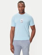 Boss Tricou Photoprint 50545869 Albastru celest Relaxed Fit
