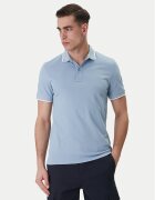 Boss Tricou polo Passertip 50507699 Albastru celest Slim Fit
