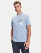 Boss Tricou Te_Container 50546920 Albastru celest Regular Fit
