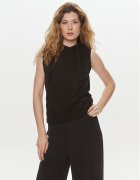 BRAVE SOUL Bluză LSS-605FALLONBLK Straight Fit