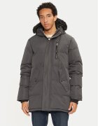 BRAVE SOUL Geacă din puf MJK-COLNEGREY Gri Regular Fit