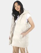 BRAVE SOUL Vestă LJK-TROPICLGILB Écru Straight Fit