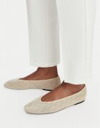 Calvin Klein Balerini Square Ballerina Aop Mesh HW0HW02937 Écru