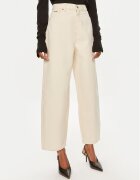 Calvin Klein Blugi K20K207270 Écru Wide Leg