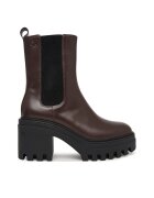 Calvin Klein Botine Chunky Heeled Chelsea Lth YW0YW01547