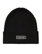 Calvin Klein Căciulă Patch Chunky Rib Cotton Beanie LV04D8053G