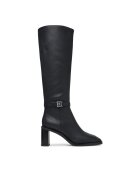 Calvin Klein Cizme Block Heel High Boot Lth Hdw HW0HW03178