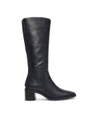 Calvin Klein Cizme Block Heel High Boot Zip Lth HW0HW03172