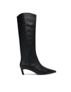 Calvin Klein Cizme Ess Kitten Heel Long Boots HW0HW02690