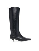 Calvin Klein Cizme Kitten Heel High Boot Lth HW0HW03167