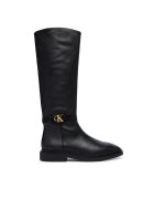 Calvin Klein Cizme Square High Boot Lth Mg Hdw HW0HW03187