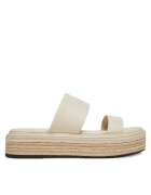 Calvin Klein Espadrile Flatform Wedge Slide - He HW0HW02374 Écru
