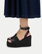 Calvin Klein Espadrile Wedge Espad 70 Aop Lth HW0HW03138